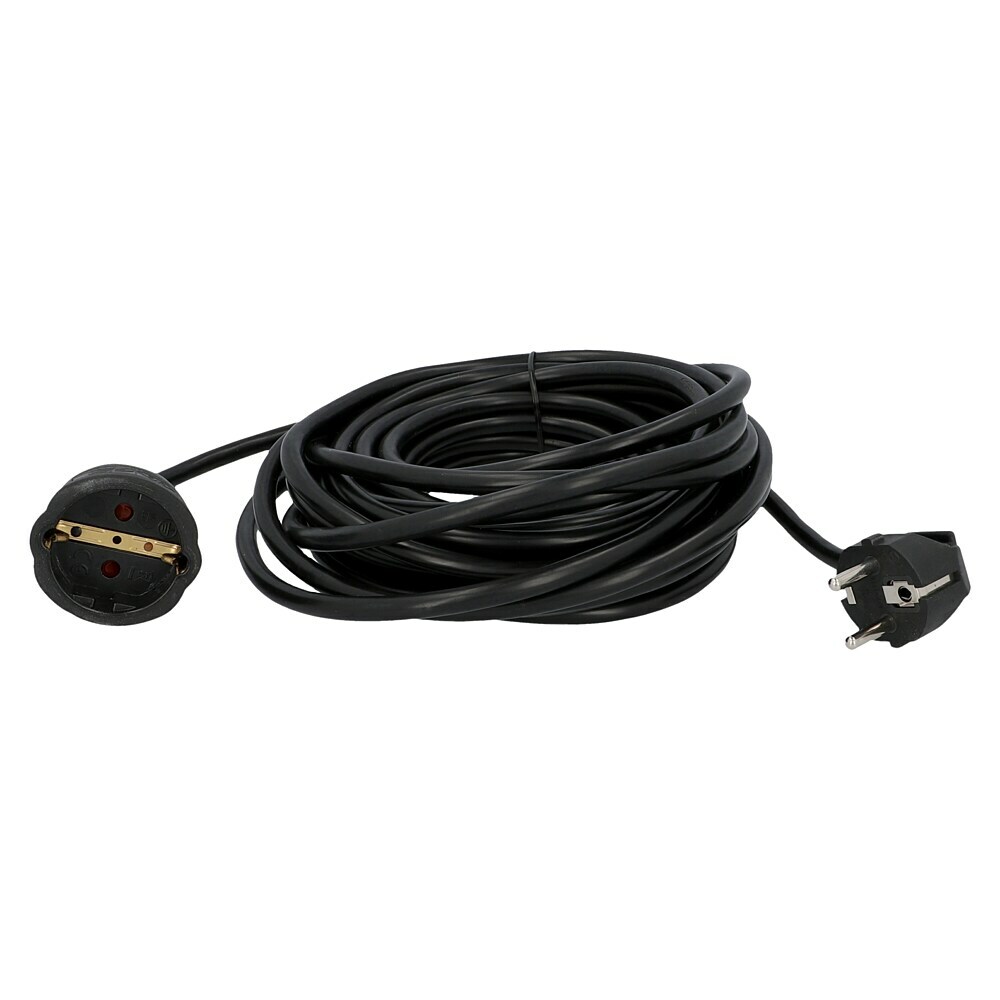 10x 10 m Schuko Verlängerungskabel 3 x 1,5 mm² schwarz 10m H05VV-F Stromkabel