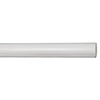 Gardinenstange Stab (Weiß, Länge: 240 cm, Durchmesser: 28 mm, Kürzbar)