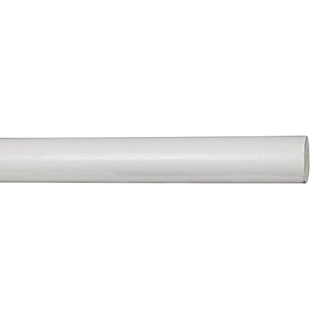 Gardinenstange Stab (Weiß, Länge: 160 cm, Durchmesser: 28 mm, Kürzbar)