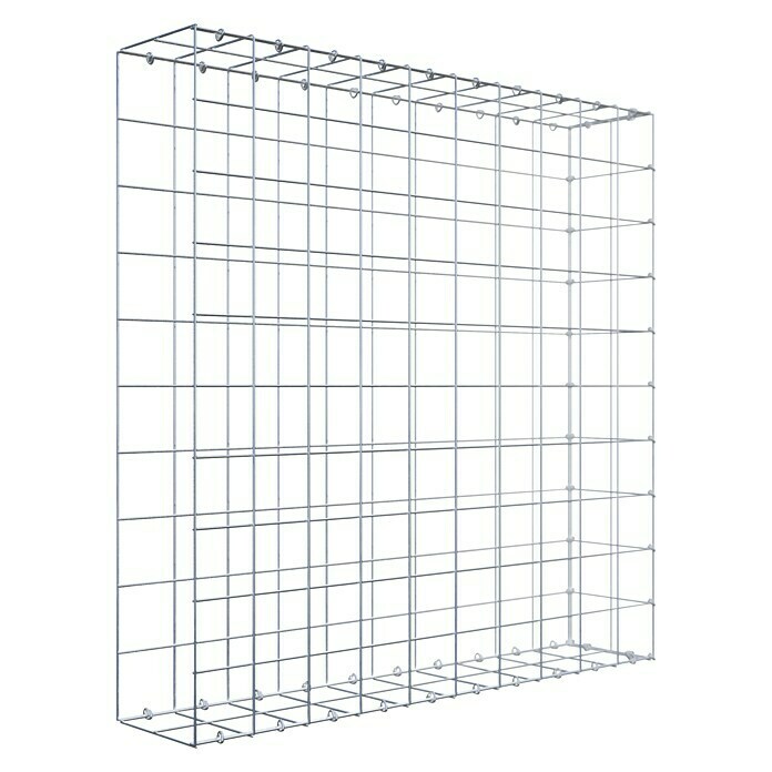 Gabiona Gabione Typ 2 (Zum Anbau in der Länge, 100 x 20 x 100 cm, Stahl, Maschenbreite: 100 mm, Maschenhöhe: 100 mm, C-Ring) | BAUHAUS