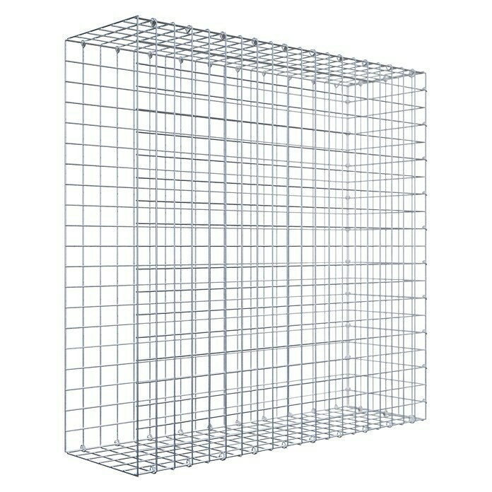 Gabiona Gabione Typ 2 (Zum Anbau in der Länge, 100 x 30 x 100 cm, Stahl, Maschenbreite: 50 mm, Maschenhöhe: 50 mm, C-Ring) | BAUHAUS