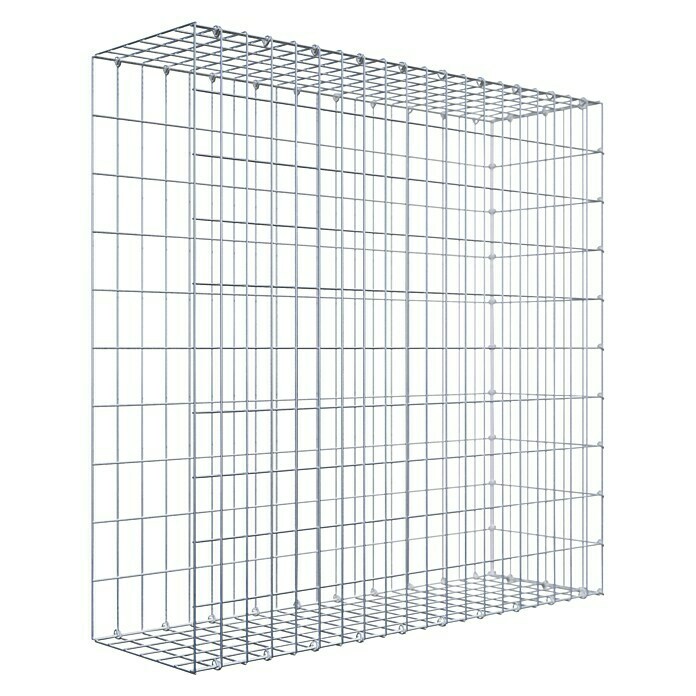 Gabiona Gabione Typ 2 (Zum Anbau in der Länge, 100 x 30 x 100 cm, Stahl, Maschenbreite: 50 mm, Maschenhöhe: 100 mm, C-Ring) | BAUHAUS