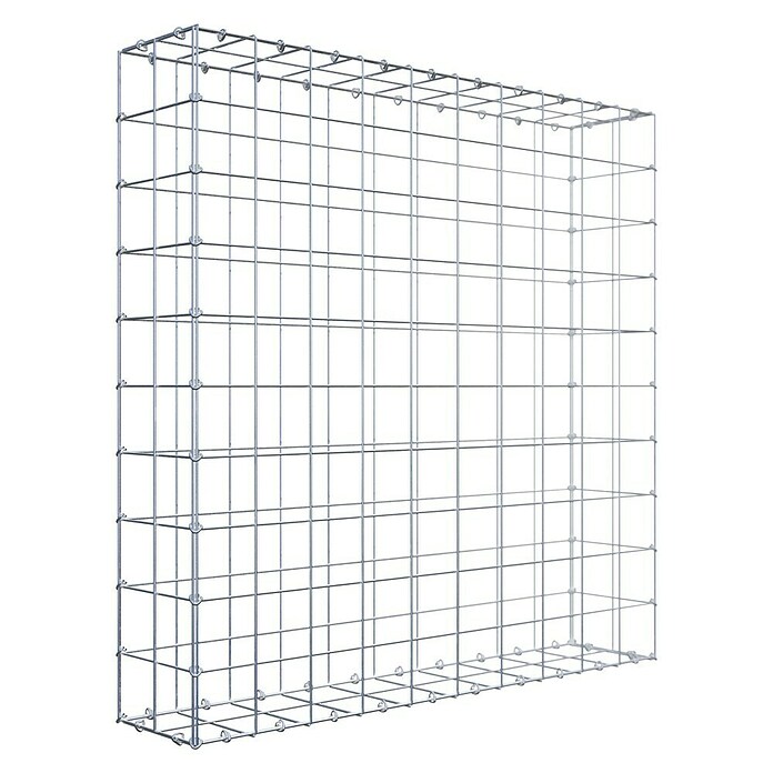 Gabiona Gabione (100 x 20 x 100 cm, Stahl, Maschenbreite: 100 mm, Maschenhöhe: 100 mm) | BAUHAUS