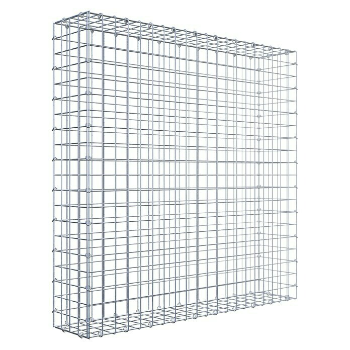Gabiona Gabione (100 x 20 x 100 cm, Stahl, Maschenbreite: 50 mm, Maschenhöhe: 50 mm) | BAUHAUS