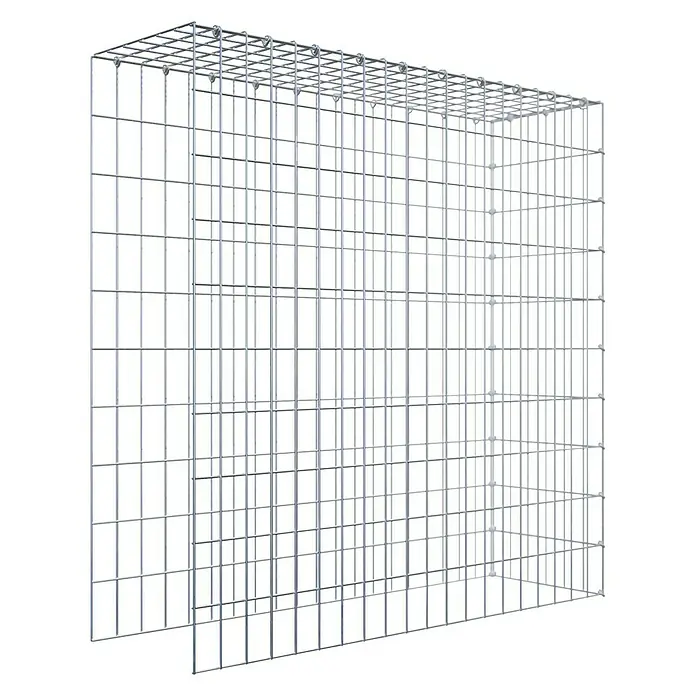 Gabiona Gabione Typ 4 - Zum Anbau in Länge & Höhe, 100 x 30 x 100 cm, Stahl, Maschenbreite: 50 mm, Maschenhöhe: 100 mm, C-Ring - Drahtgitterbox zur vielseitigen Verwendung im Garten- und Landschaftsbau, ideal für Gabionen oder als Rankhilfe. Robust und langlebig.