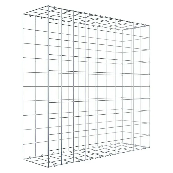 Gabiona Gabione Typ 2 - Zum Anbau in der Länge, 100 x 30 x 100 cm, Stahl, Maschenbreite: 100 mm, Maschenhöhe: 100 mm - Gitterbox aus verzinktem Stahl. Ideal für Lagerung und Transport, robust und vielseitig einsetzbar.