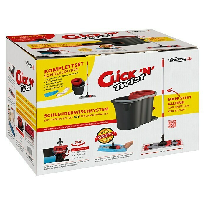 Sprintus Vloerwisserset Click N Twist (5-delig)