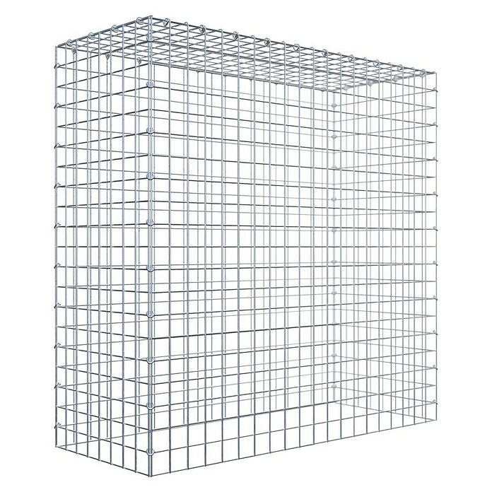 Gabiona Gabione Typ 3 (Zum Anbau in der Höhe, 100 x 40 x 100 cm, Stahl, Maschenbreite: 50 mm, Maschenhöhe: 50 mm, C-Ring) | BAUHAUS