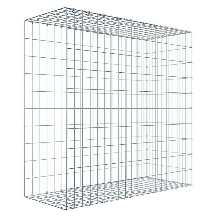 Gabiona Gabione Typ 2 (Zum Anbau in der Länge, 100 x 40 x 100 cm, Stahl, Maschenbreite: 50 mm, Maschenhöhe: 100 mm, C-Ring) | BAUHAUS