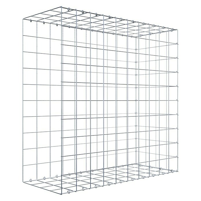 Gabiona Gabione Typ 2 (Zum Anbau in der Länge, 100 x 40 x 100 cm, Stahl, Maschenbreite: 100 mm, Maschenhöhe: 100 mm, C-Ring) | BAUHAUS