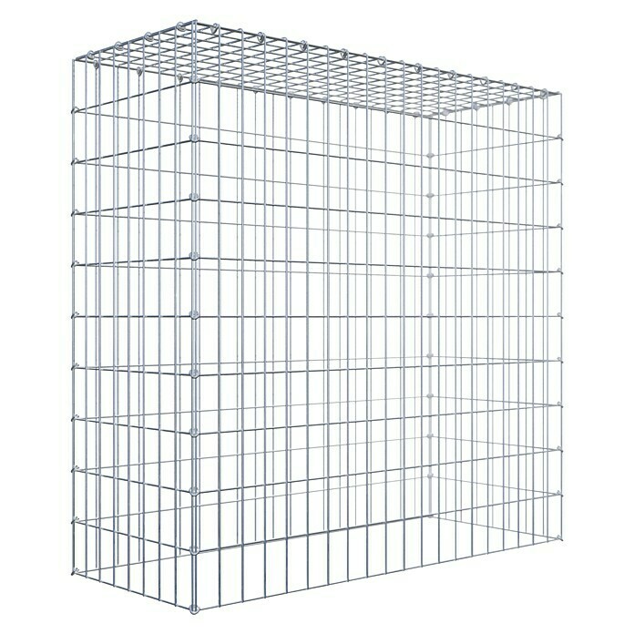 Gabiona Gabione Typ 3 (Zum Anbau in der Höhe, 100 x 40 x 100 cm, Stahl, Maschenbreite: 50 mm, Maschenhöhe: 100 mm, C-Ring) | BAUHAUS