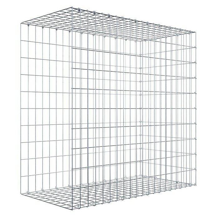 Gabiona Gabione Typ 2 (Zum Anbau in der Länge, 100 x 50 x 100 cm, Stahl, Maschenbreite: 50 mm, Maschenhöhe: 100 mm, C-Ring) | BAUHAUS