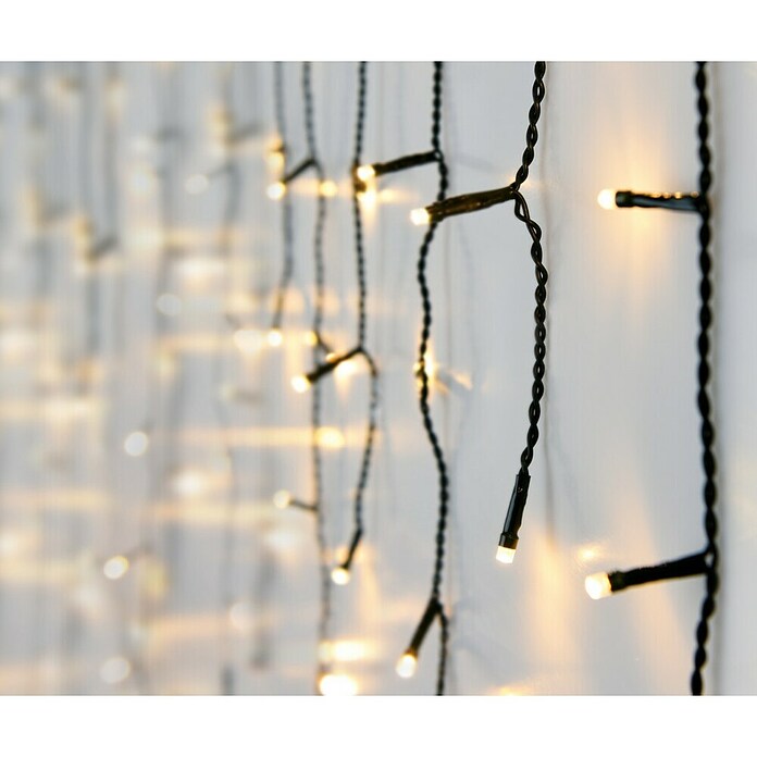 Led-lichtgordijn (Buiten, Warm wit, 180 st., Op netstroom) | BAUHAUS