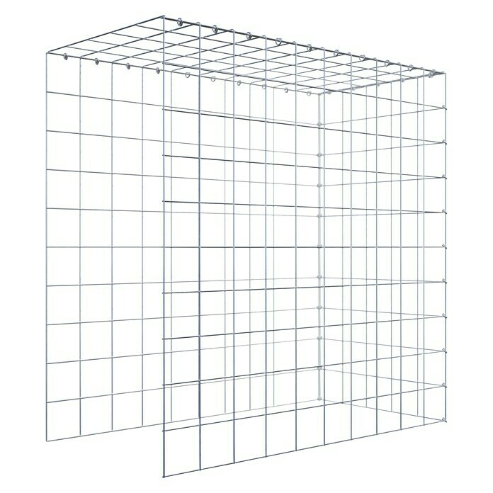 Gabiona Gabione Typ 4 (100 x 50 x 100 cm, Stahl, Maschenbreite: 100 mm, Maschenhöhe: 100 mm) | BAUHAUS