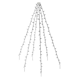 Led-kerstverlichting Vlaggenmast (6 W, Aantal leds: 192 st., Hoogte: 208 cm)