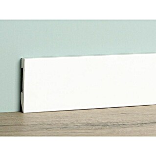 Kunststof plint (240 x 1,5 x 8 cm, Wit)
