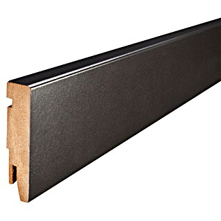 Plint Classic Robuust (240 x 1,2 x 7,5 cm, Zwart)