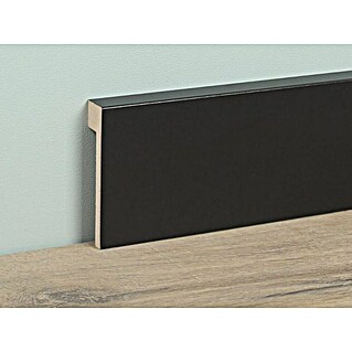 Plint Classic Robuust (240 x 1,8 x 8 cm, Zwart)