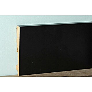 Plint Classic Robuust (240 x 1,8 x 12 cm, Zwart)
