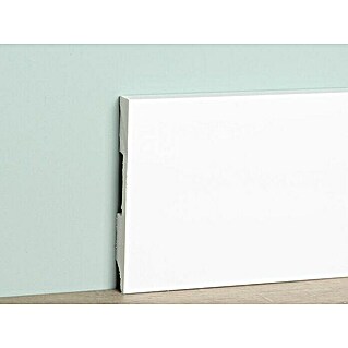 Kunststof plint (240 x 1,5 x 12 cm, Wit)