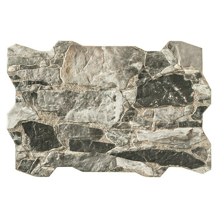 Revestimiento de pared Wall Rock (40 x 60 cm, Gris, Efecto piedra)