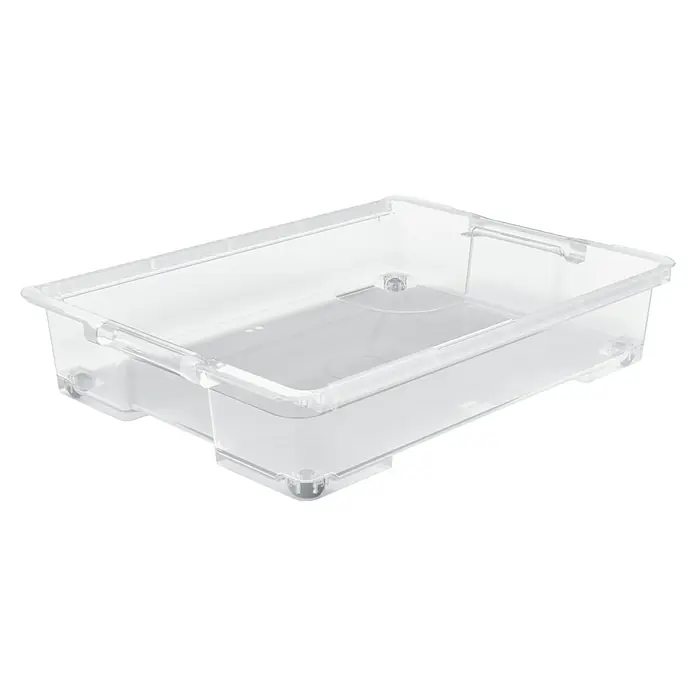 Rotho Unterbettbox - L x B x H: 78,7 x 58,6 x 15,9 cm, 50 l, Mit Rollen - Transparente Kunststoffbox mit robusten Kanten und praktischen Griffen, ideal zur Aufbewahrung und Organisation verschiedener Gegenstände im Haushalt.