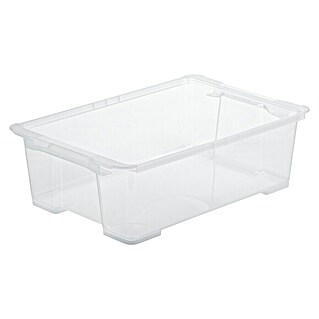 Rotho Clear Box (L x B x H: 58,3 x 39,2 x 18,3 cm, Transparent, Fassungsvermögen: 30 l)