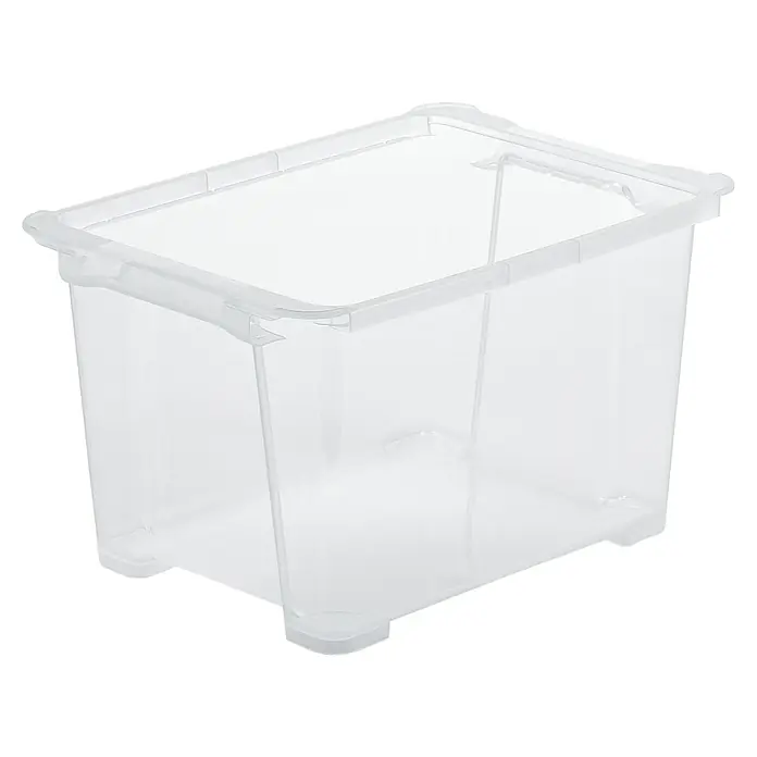 Rotho Aufbewahrungsbox Clear-Box - L x B x H: 38,7 x 27,9 x 22,8 cm, Transparent, Fassungsvermögen: 15 l - Eine durchsichtige Aufbewahrungsbox aus Kunststoff, ideal für die Organisation von Gegenständen im Haushalt oder Büro.