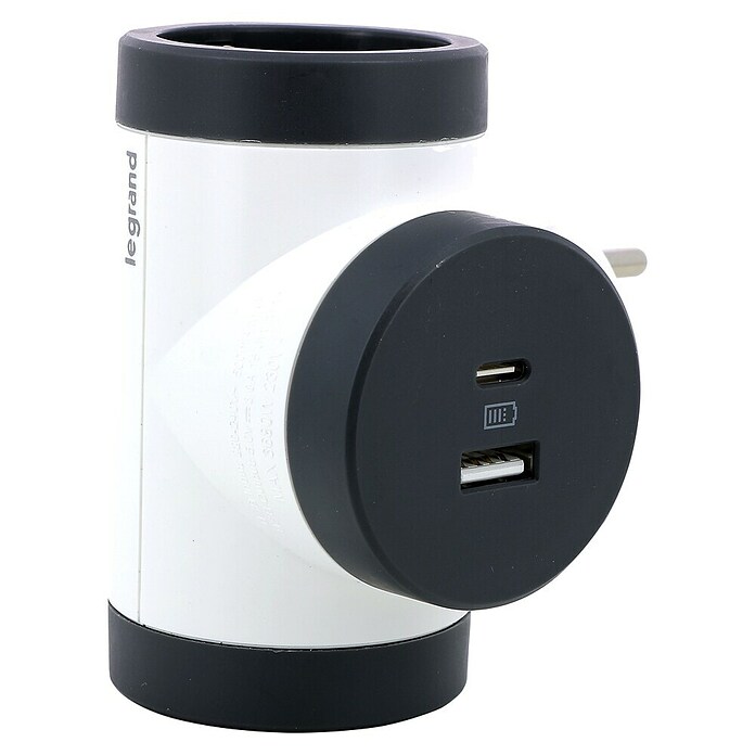 Legrand Ladrón Rotativo (Blanco/Negro, 3.680 W) | BAUHAUS