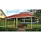 Weka Pavillon Gartenoase 651 B (L x B: 380 x 678 cm, Mit Dachschindeln) | BAUHAUS