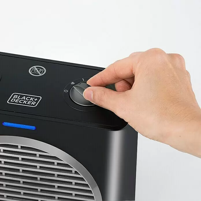 Black+Decker Heizlüfter BXSH2003E - 1.000 W - 2.000 W, Schwarz - Anwendungsbeispiel