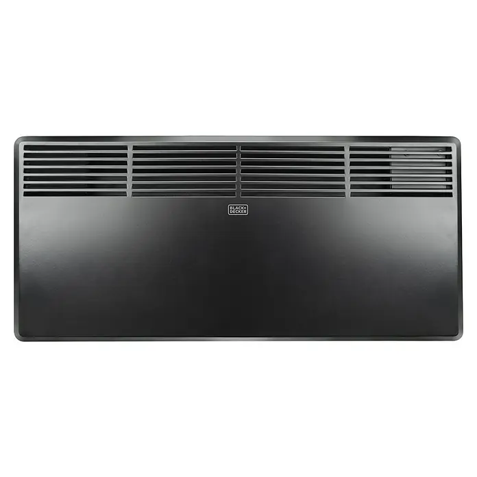 Black+Decker Konvektorheizung BXCSH1800E - 1.800 W, Raumgröße bis ca. 18 m², Schwarz - Abbildung eines Heizgeräts von Black+Decker, das durch sein modernes Design und seine Funktionalität besticht. Ideal für komfortable Wärme.
