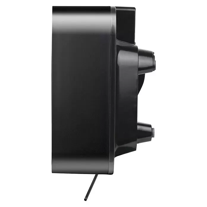 Black+Decker Heizlüfter BXWSH2000E - 1.000 W - 2.000 W, Anthrazit, IPX2 - Linke Seitenansicht