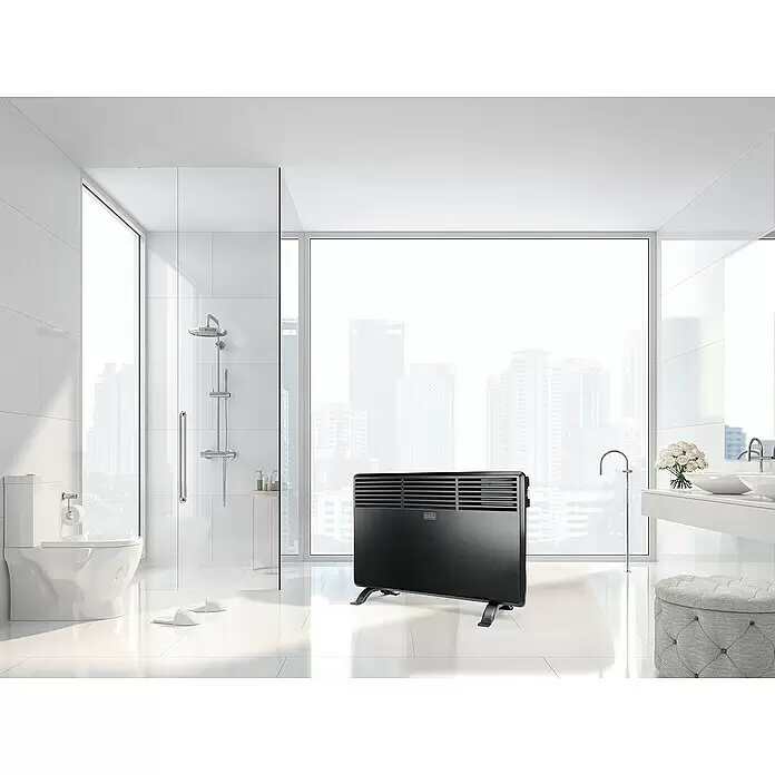 Black+Decker Konvektorheizung BXCSH1200E - 1.200 W, Raumgröße bis ca. 12 m², Schwarz - Stimmungsaufnahme