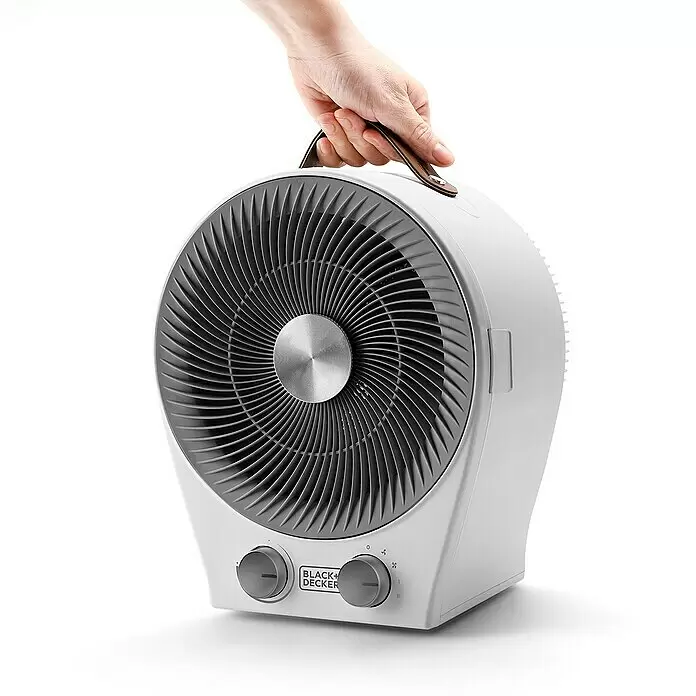 Black+Decker Heizlüfter BXFSH2000E - 1.000 W - 2.000 W, Weiß - Anwendungsbeispiel