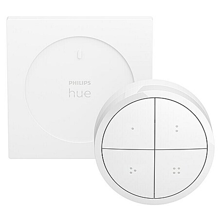 Philips Hue Lichtsteuerung Tap Dialswitch (6 x 6 x 2 cm, Smart Home-fähig: Ja, Weiß, Dimmbar)