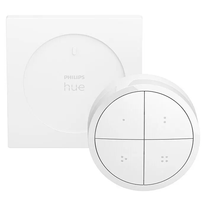 Philips Hue Lichtsteuerung Tap Dialswitch6 x 6 x 2 cm, Smart Home-fähig: Ja, Weiß, Dimmbar