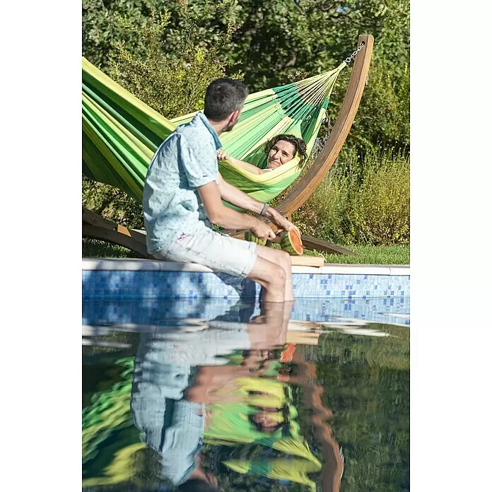 La Siesta Hängematte Modesta - L x B: 350 x 160 cm, Jungle, Double - Anwendungsbeispiel