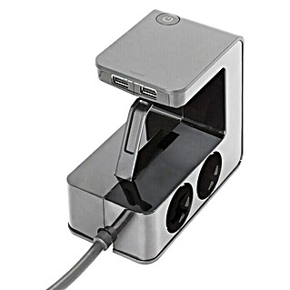 Legrand Ladrón  Upower 4x2P USB (Negro, Número de enchufes Euro: 4 ud., 16 A)