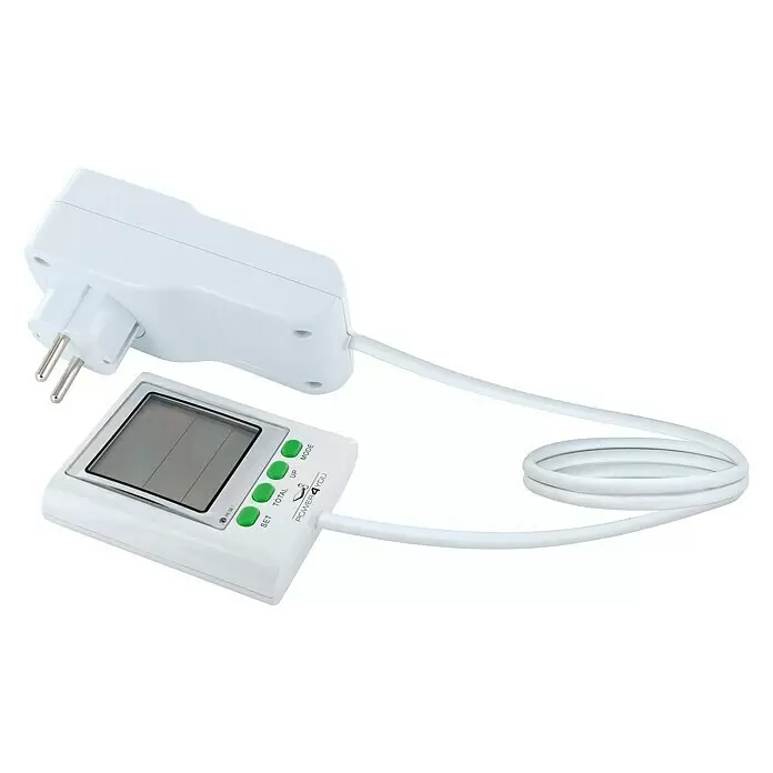 Schwaiger Energiekosten-Messgerät STEM0015 - 230 V - Diagonale Ansicht