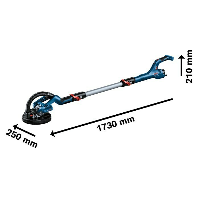 Bosch Professional Wand- & Deckenschleifer GTR 55-225550 W, Durchmesser Schleifteller: 215 mm Sketch