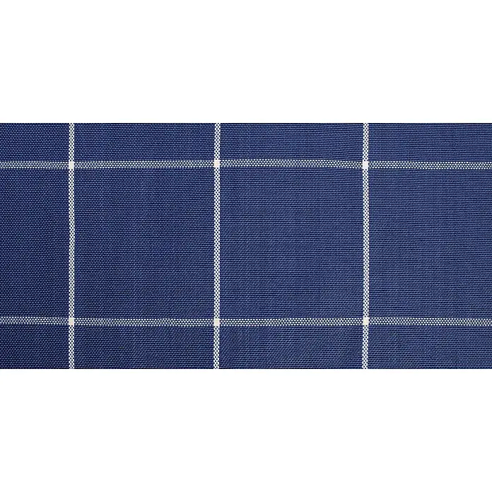 La Siesta Hängematte Brisa Kingsize - L x B: 400 x 180 cm, Marine - Nahaufnahme eines dunkelblauen Stoffes mit feinem, weißen Karomuster, das eine klassische und elegante Textur zeigt.