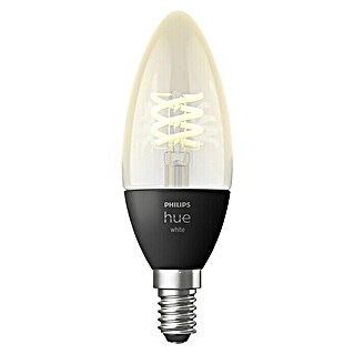 Philips Hue LED-Lampe Smart Vintage E27 (E14, 4,5 W, 300 lm, Warmweiß, 1 Stk.)