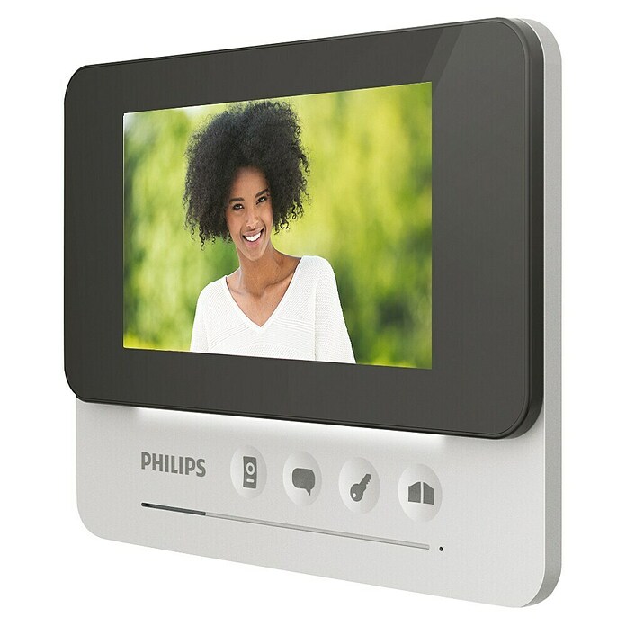 Philips WelcomeEye Monitor de intercomunicador de puerta adicional AddCompact (480 x 272 píxeles, Sistema WelcomeEye Philips)