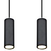 Globo Robby Pendelleuchte (35 W, L x B x H: 65 x 6 x 120 cm, Graphit/Holzoptik, GU10) | BAUHAUS