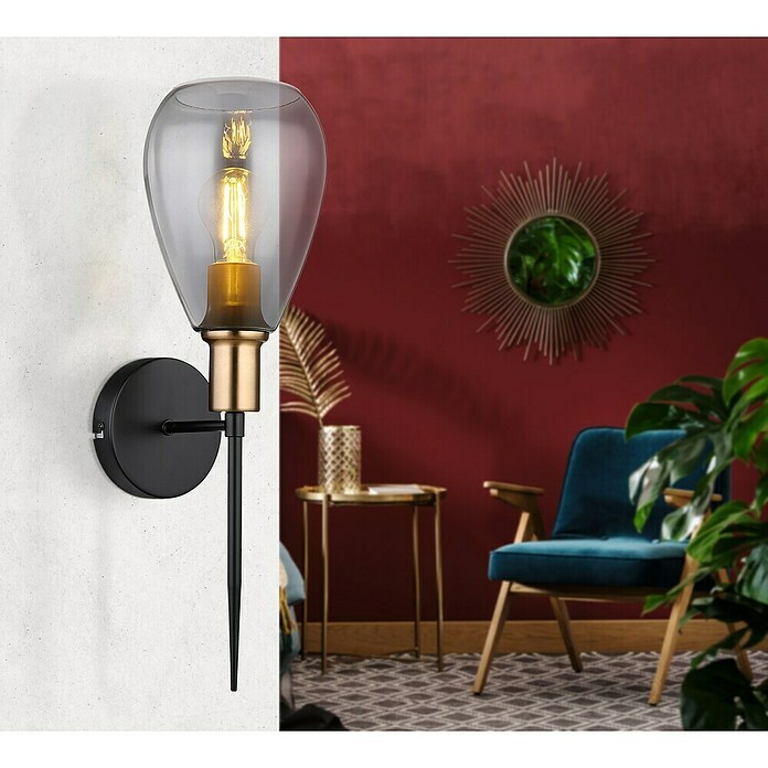 Globo Zidna svjetiljka Fanny  (40 W, Š x V: 15 x 48 cm, E27) | BAUHAUS