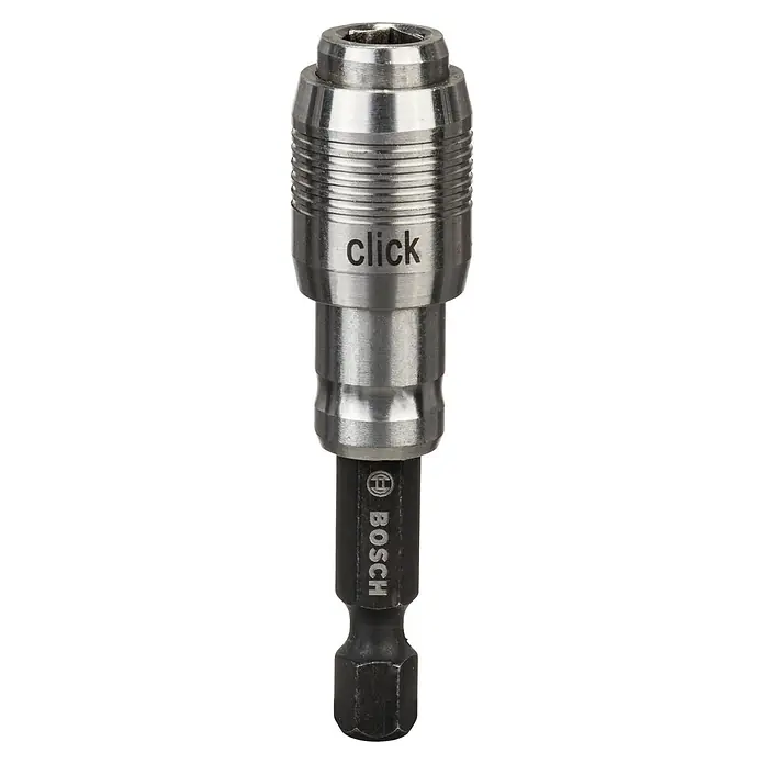 Bosch Portabits para herramientas eléctricas One Click - 1 ud. - Portapuntas Bosch Click & Clean: Soporte robusto para un cambio rápido de puntas y una fijación segura, ideal para profesionales.