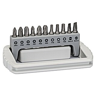 Bosch Set de puntas Extra Hard (PH1, PH2, PH3 / PZ1, PZ2, PZ3 / T15, T20, T25 / S0,6x4,5, S0,8x5,5, 25 mm)