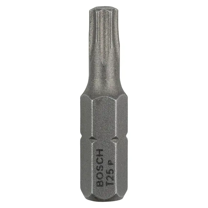 Bosch Punta Extra Hard C - T25, 25 mm, 3 ud. - Imagen de una punta Torx Bosch T25 F. Esta herramienta es una solución robusta y de alto rendimiento para atornillar, esencial para profesionales y aficionados.