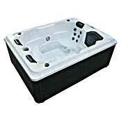 Zunanji masažni bazen Diablo  (210 x 160 x 80 cm, Črna/Bela, Maksimalno število oseb: 3) | 3982 - Outdoor Whirlpools | DCGF - Wellness | DCG - Sauna Wellness | DC - Sanitärinstallation | D - Sanitär | BAUHAUS